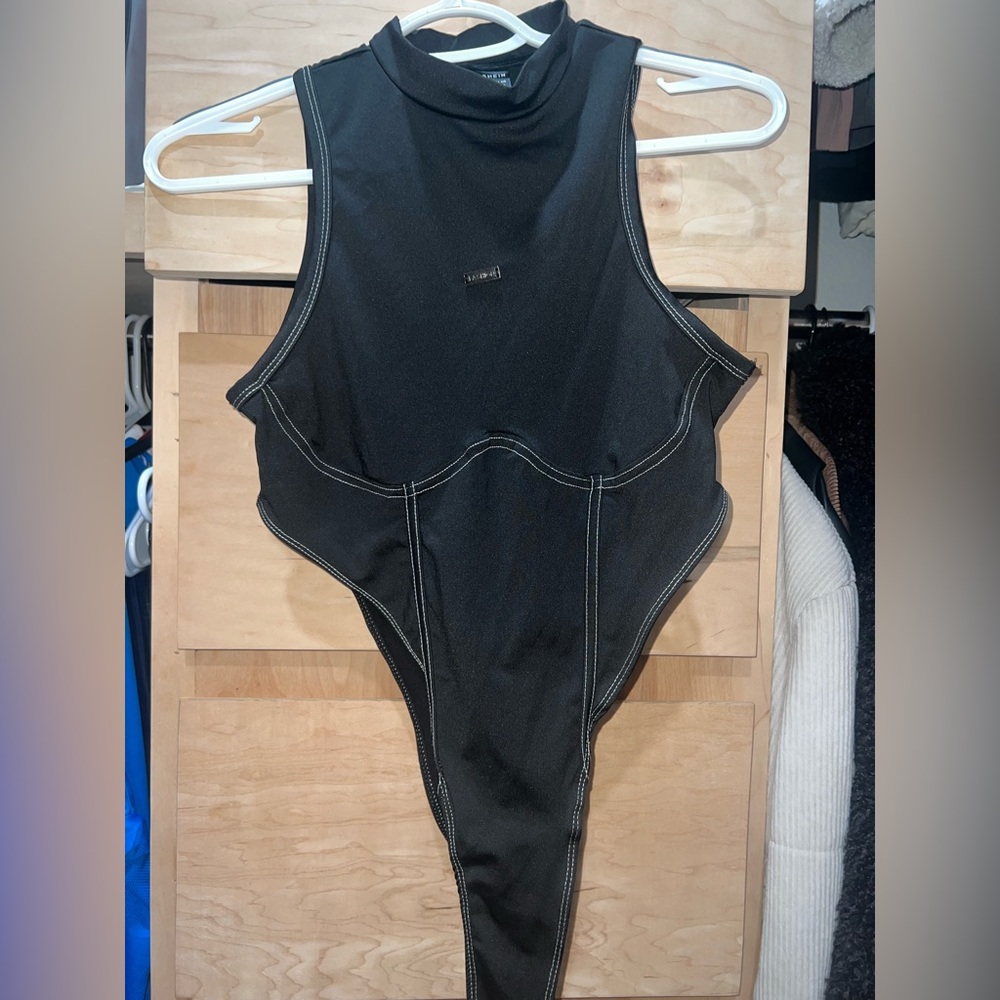 Black Sleeveless Bodysuit
